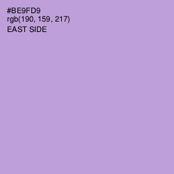 #BE9FD9 - East Side Color Image